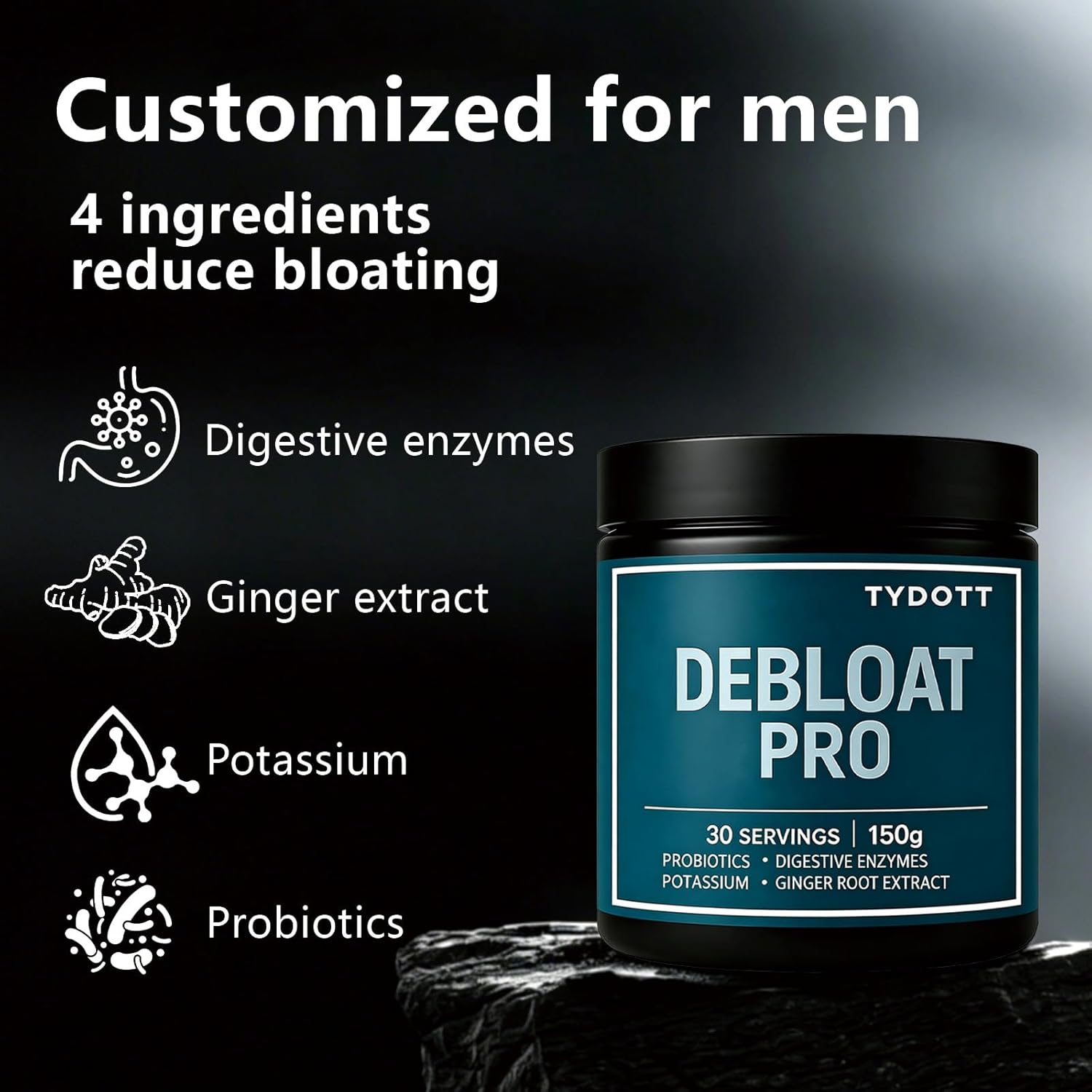 Debloat Pro, Contains Probiotics and Digestive Enzymes to Relieve Bloating, Supports Gut Health, Nutrient Absorption, and Stomach Comfort to Support Digestive Health